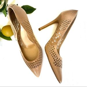 Vince Camuto Nude Pump - Perforated Leather